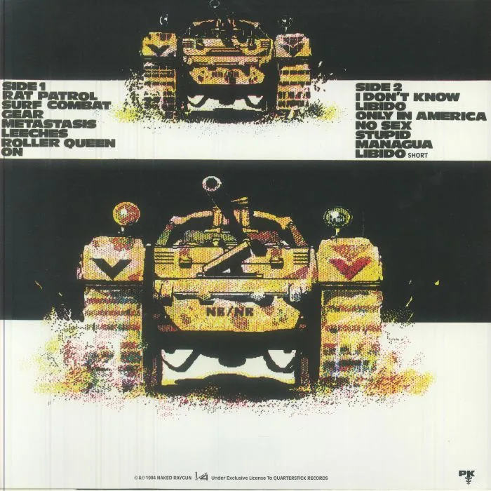 Back cover — NAKED RAYGUN — Throb Throb (remastered)