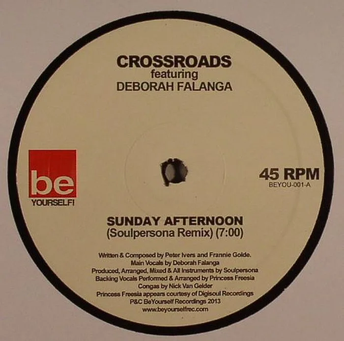 Front cover — CROSSROADS feat DEBORAH FALANGA — Sunday Afternoon