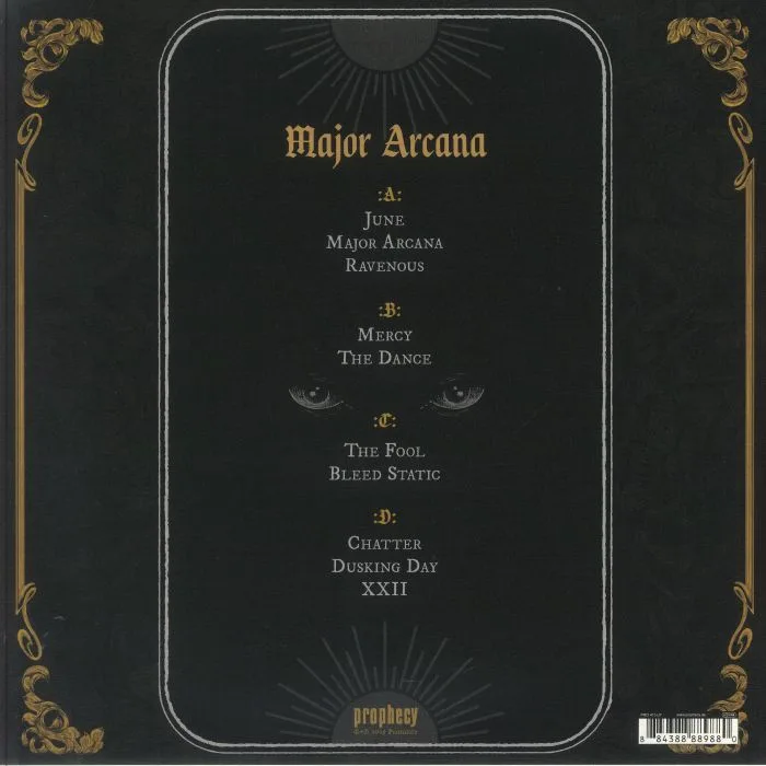Back cover — NOVEMBERS DOOM — Major Arcana