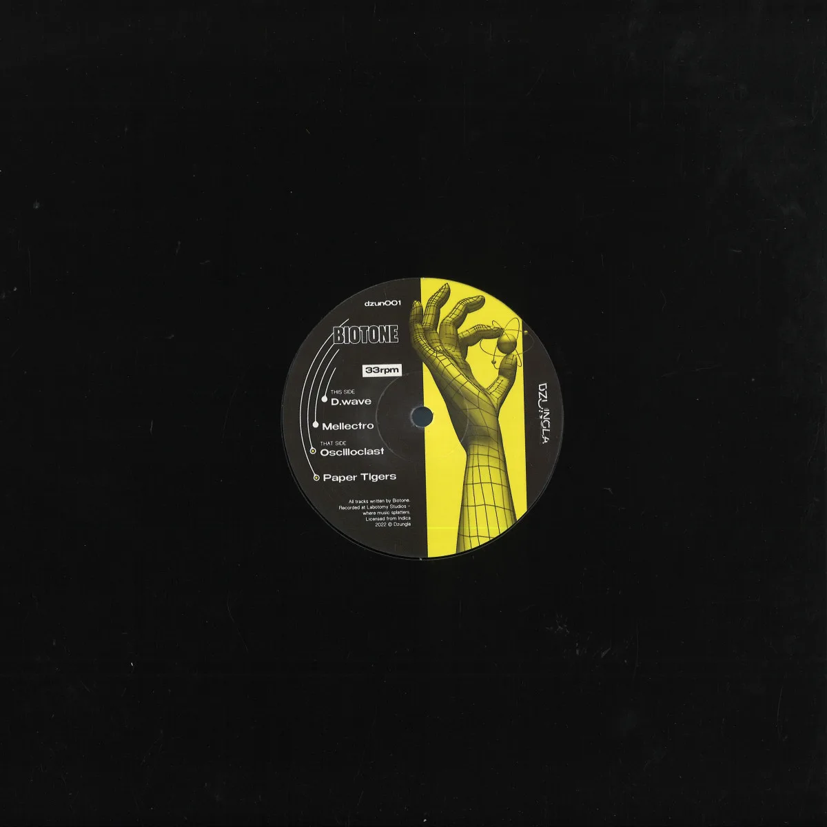 Back cover — Biotone — D.Wave EP