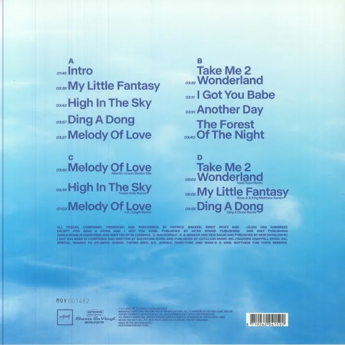 Обратная сторона обложки — 4 TUNE FAIRYTALES — Fantasies (reissue)