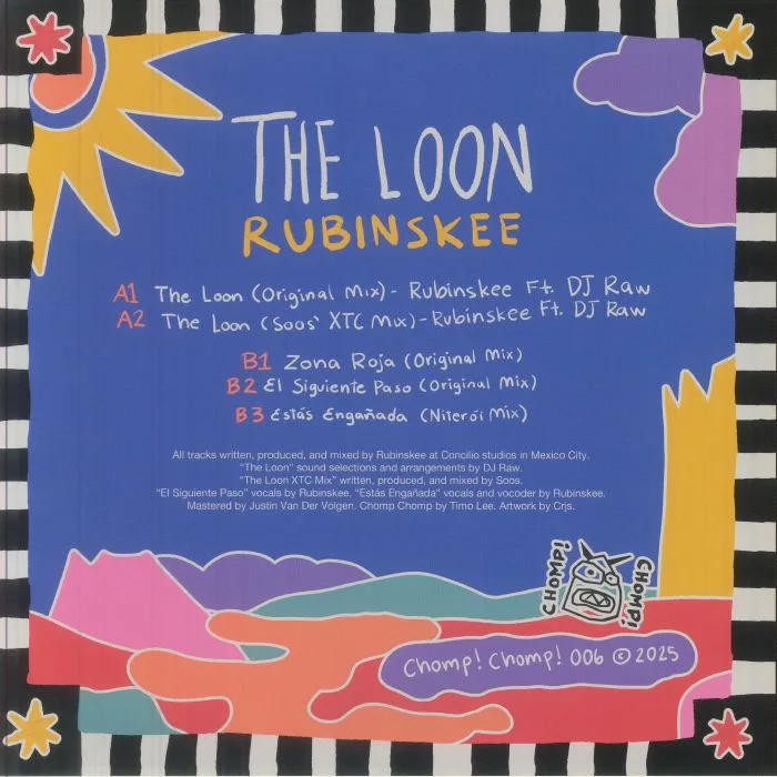 Обратная сторона обложки — RUBINSKEE — THE LOON EP