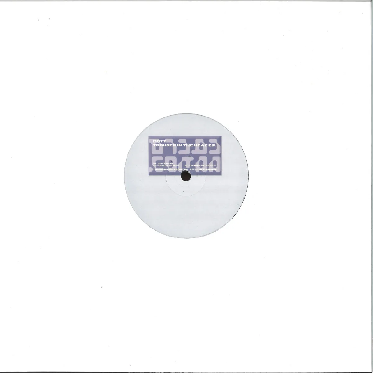 Back cover — Dott — Trouser In The Heat EP