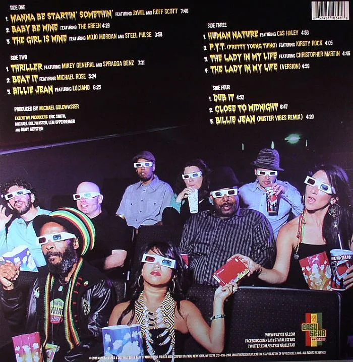 Back cover — EASY STAR ALL STARS — Easy Star's Thrillah (Reggae Version Of Michael Jackson's "Thriller")