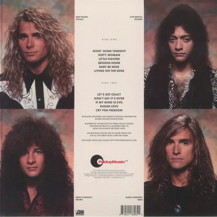 Обратная сторона обложки — WHITE LION — Big Game