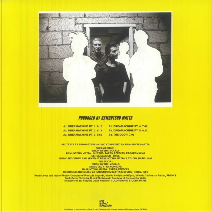 Back cover — Brion GYSIN — Dreamachine (remastered)