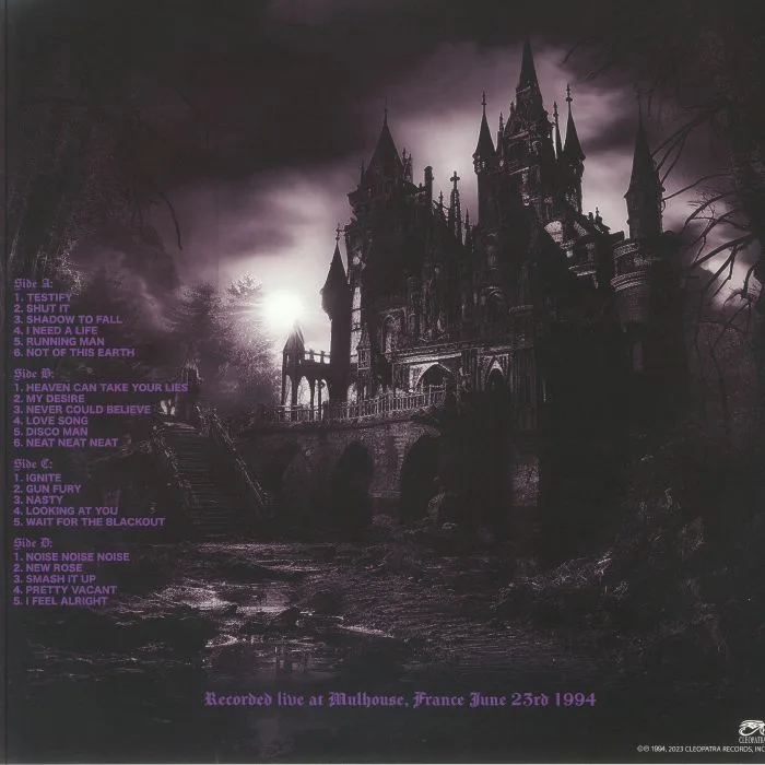 Обратная сторона обложки — The DAMNED — Shadowed Tales From Mulhouse (reissue)