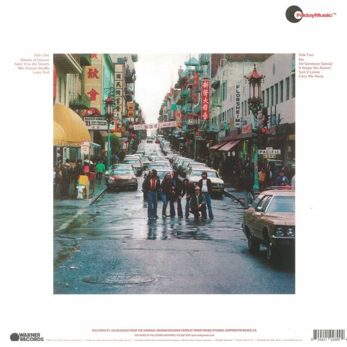 Back cover — The DOOBIE BROTHERS — Takin' It To The Streets (reissue)