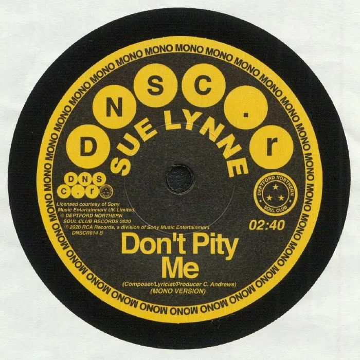 Обратная сторона обложки — SUE LYNNE — Don't Pity Me (remastered)