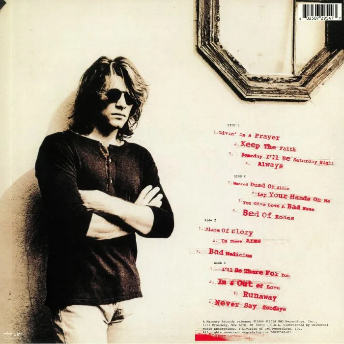 Обратная сторона обложки — BON JOVI — Cross Road: The Best Of Bon Jovi