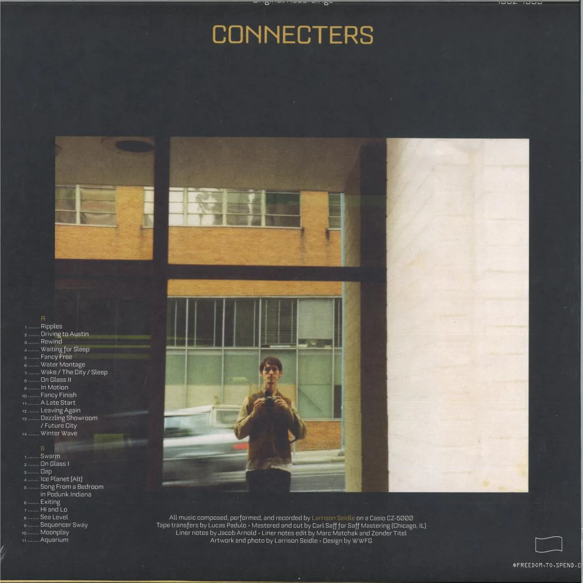 Обратная сторона обложки — LARRISON — CONNECTERS VOL. 1: ORIGINAL RECORDINGS, 1992-1999