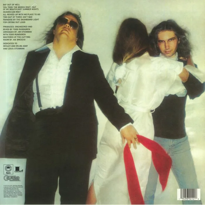 Back cover — MEAT LOAF — Bat Out Of Hell