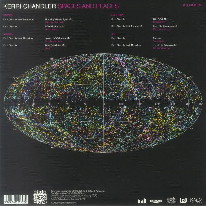 Обратная сторона обложки — Kerri CHANDLER — Spaces & Places: Album Sampler Part 4