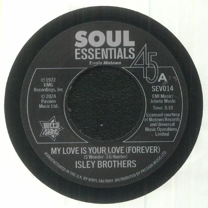 Front cover — ISLEY BROTHERS — My Love Is Your Love (Forever)