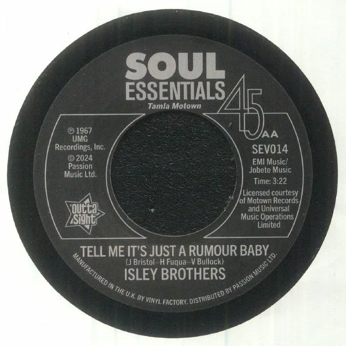 Back cover — ISLEY BROTHERS — My Love Is Your Love (Forever)