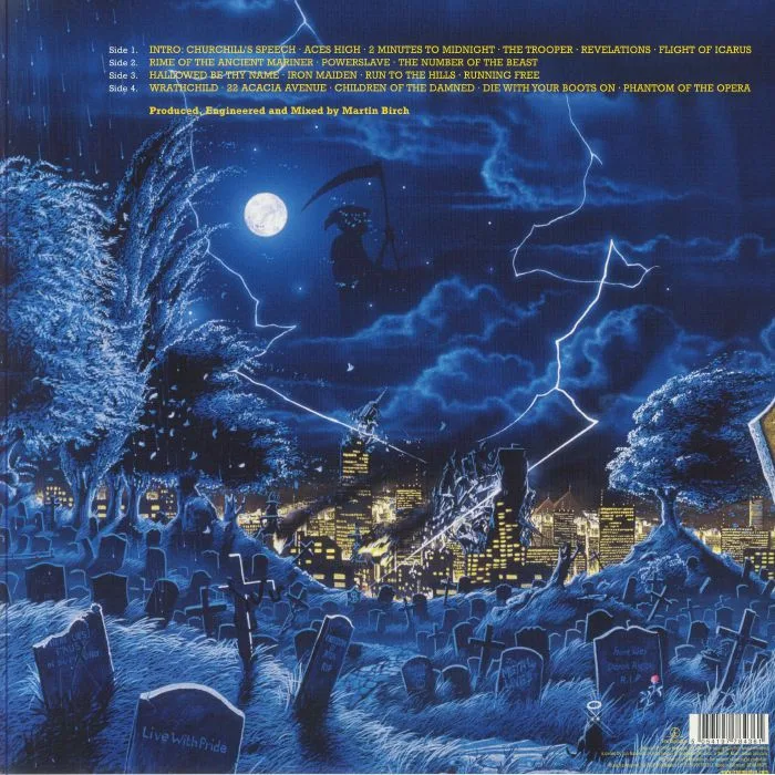 Back cover — IRON MAIDEN — Live After Death (remastered)