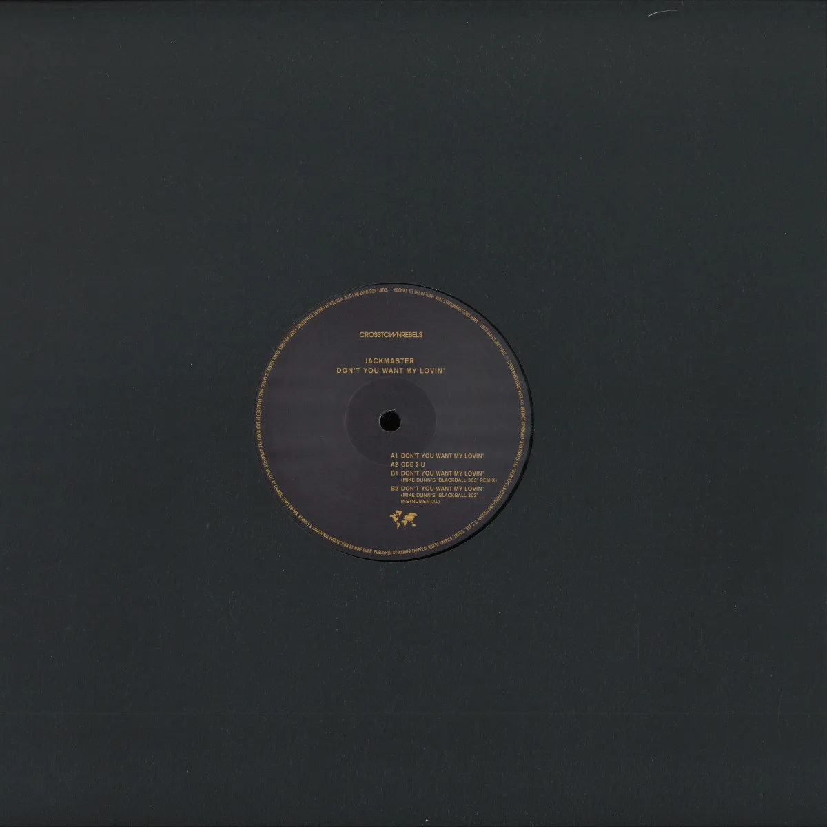 Back cover — Jackmaster — Don't You Want My Lovin'