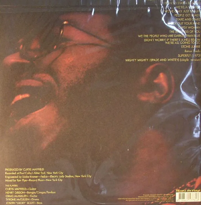 Back cover — Curtis MAYFIELD — Curtis / Live!