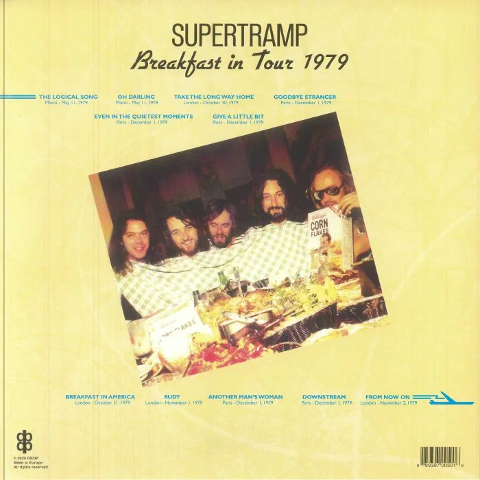 Обратная сторона обложки — SUPERTRAMP — Breakfast In Tour 1979: Paris London & Miami