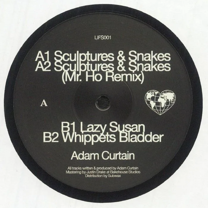 Front cover — Adam CURTAIN — Sculptures & Snakes EP