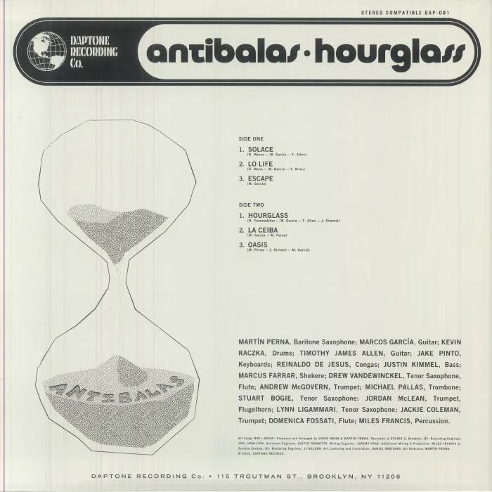 Back cover — ANTIBALAS — Hourglass