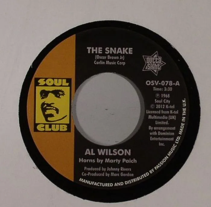 Front cover — Al WILSON — The Snake