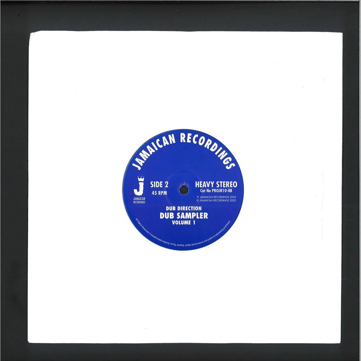 Back cover — Various — Dub sampler Volume One