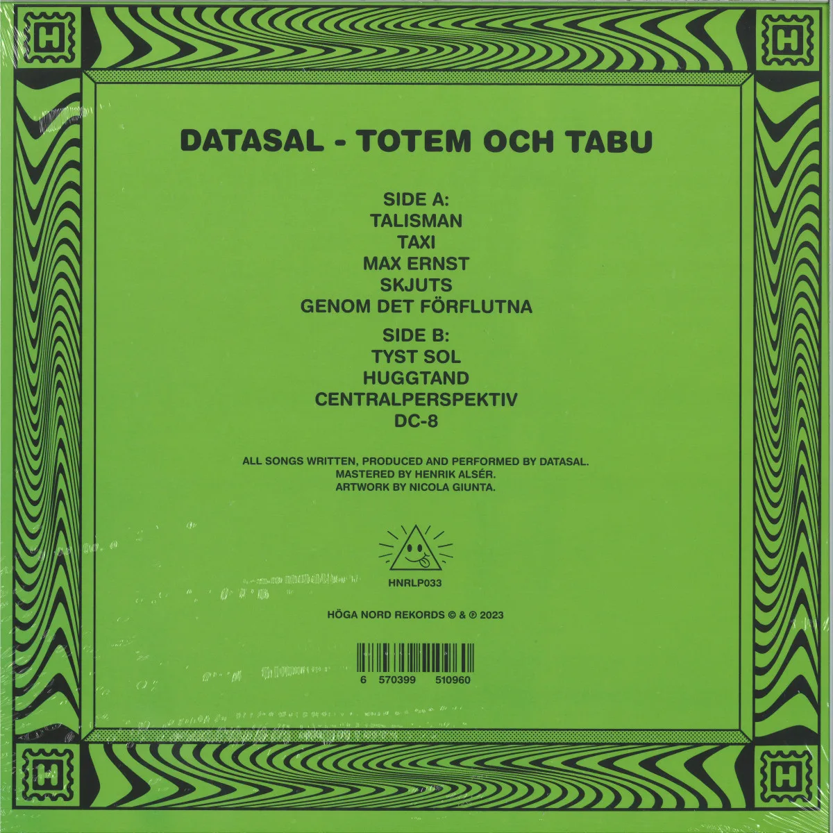 Back cover — Datasal — Totem Och Babu