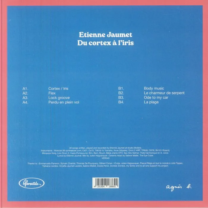 Back cover — Etienne JAUMET — Du Cortex A L'iris