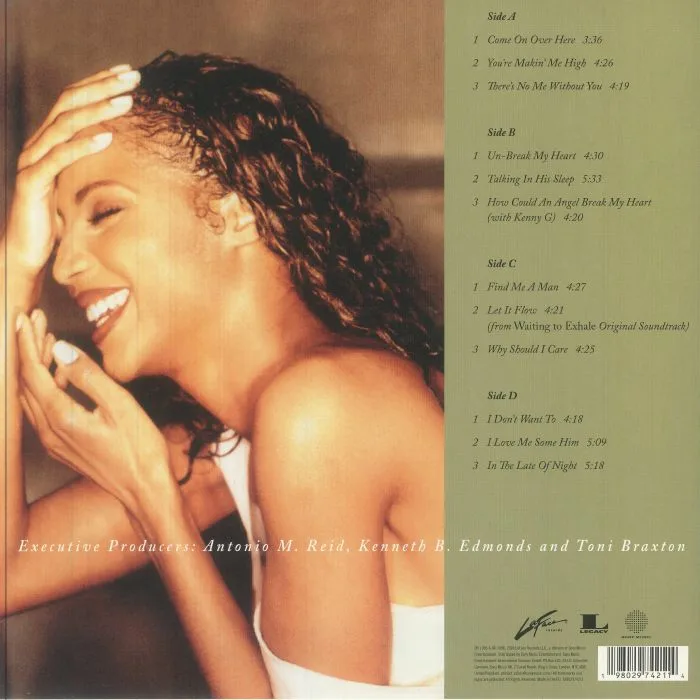 Обратная сторона обложки — Toni BRAXTON — Secrets (reissue)