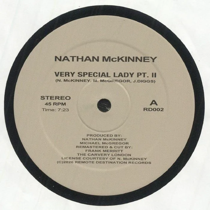 Лицевая сторона обложки — Nathan McKINNEY — Very Special Lady Pt II