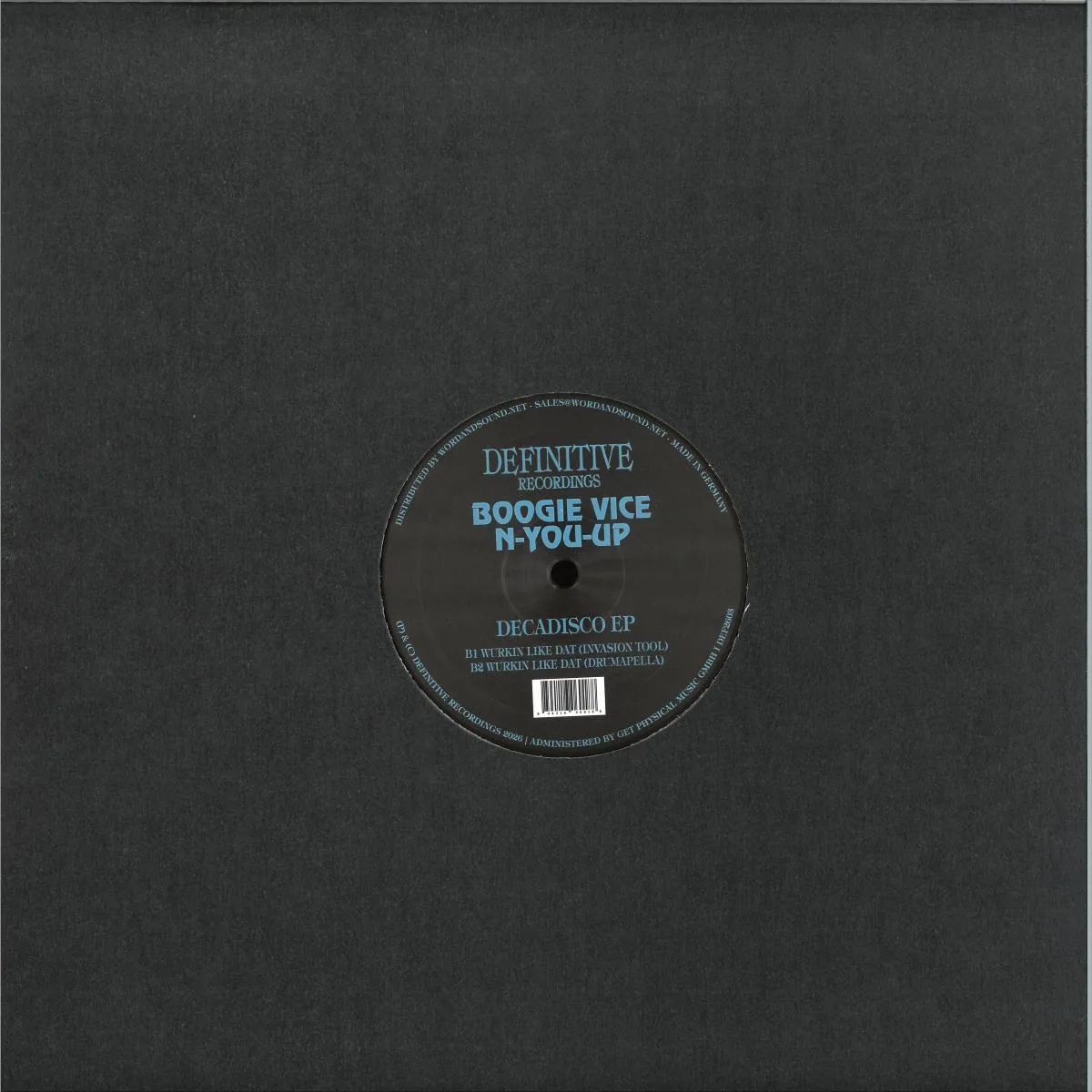 Обратная сторона обложки — Boogie Vice, N-You-Up — Decadisco EP