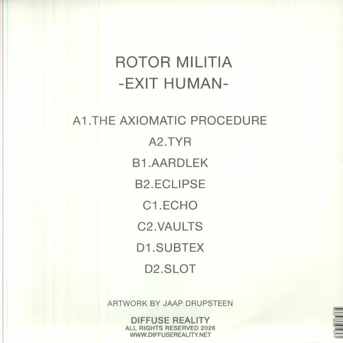 Back cover — ROTOR MILITIA — Exit Human