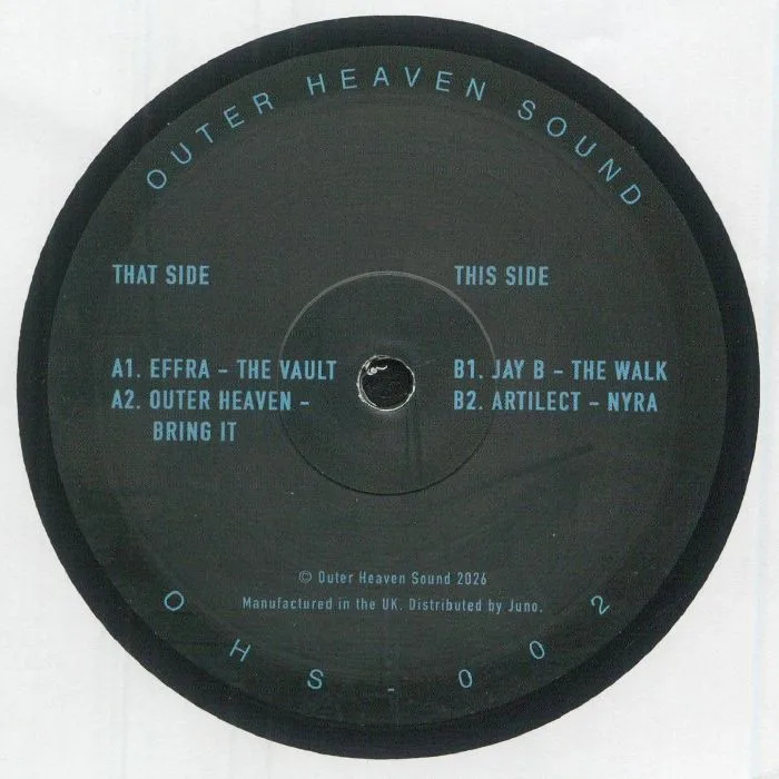 Back cover — EFFRA / OUTER HEAVEN / JAY B / ARTILECT — OHS 002