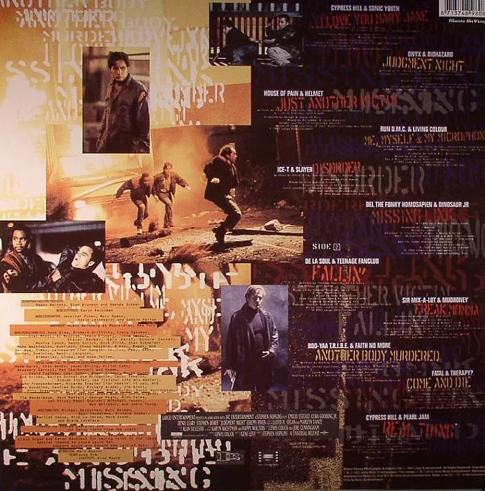 Back cover — VARIOUS — Music From The Motion Picture Judgment Night (Soundtrack)