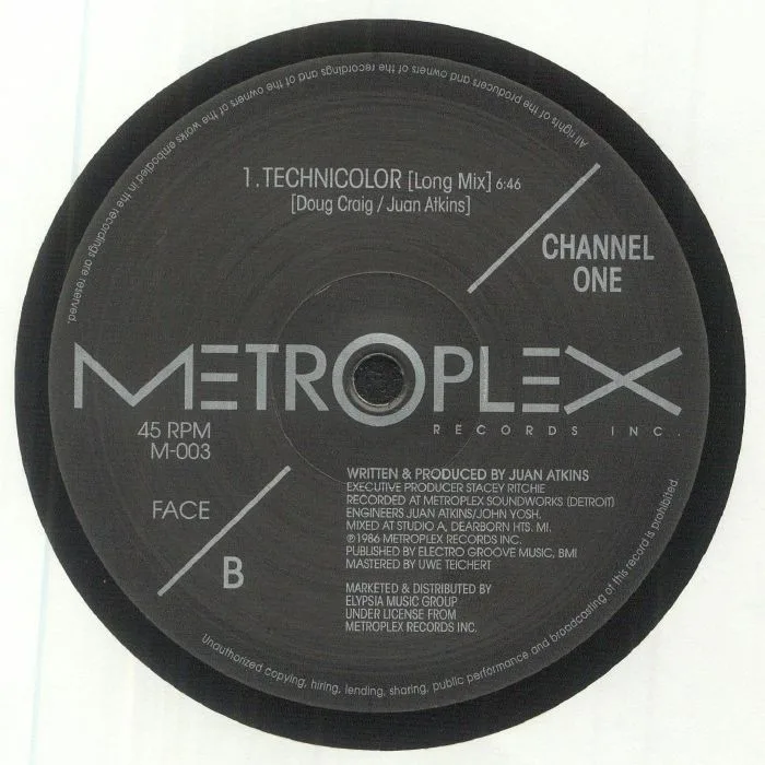 Back cover — CHANNEL ONE — Technicolor (remastered)