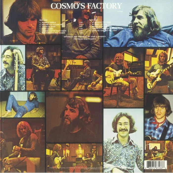 Обратная сторона обложки — CREEDENCE CLEARWATER REVIVAL — Cosmo's Factory (remastered)