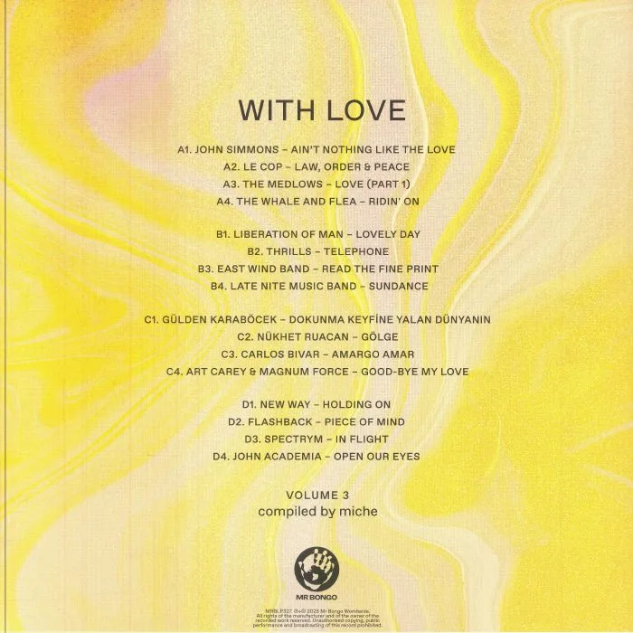 Обратная сторона обложки — MICHE / VARIOUS — With Love: Volume 3