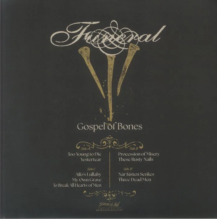 Обратная сторона обложки — FUNERAL — Gospel Of Bones