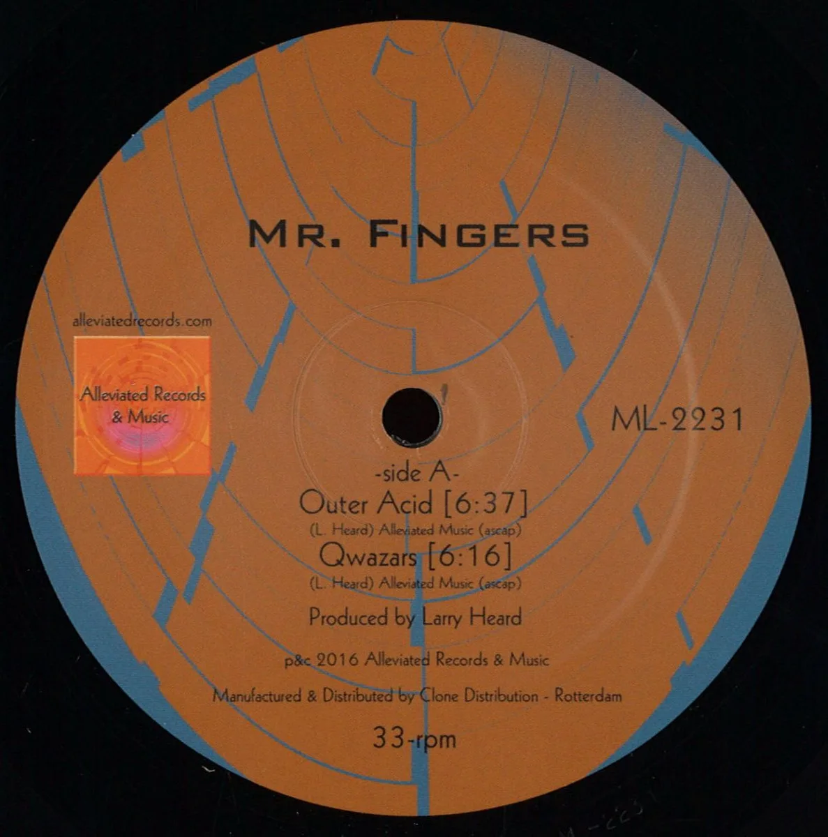 Front cover — Mr Fingers — Mr Fingers 2016