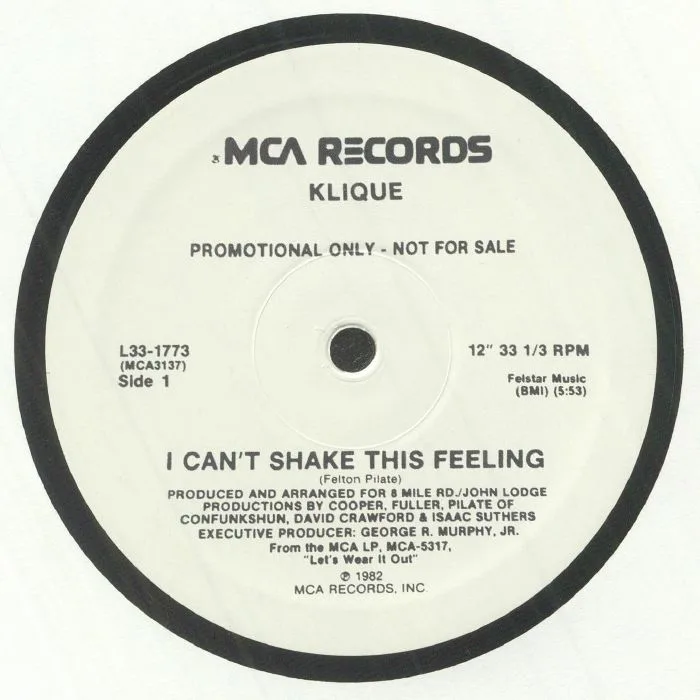 KLIQUE — I Can't Shake This Feeling (reissue)
