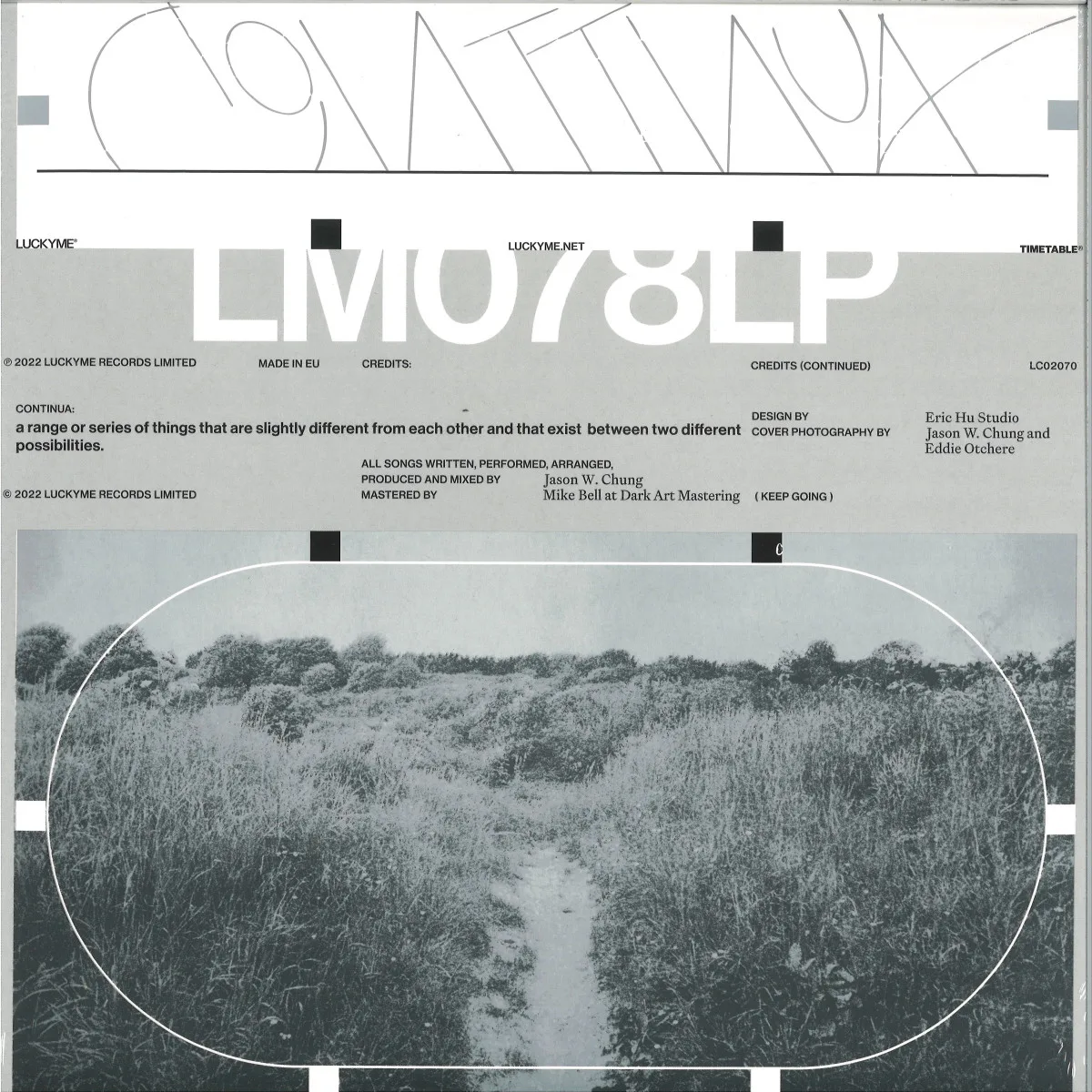 Обратная сторона обложки — Nosaj Thing — Continua LP