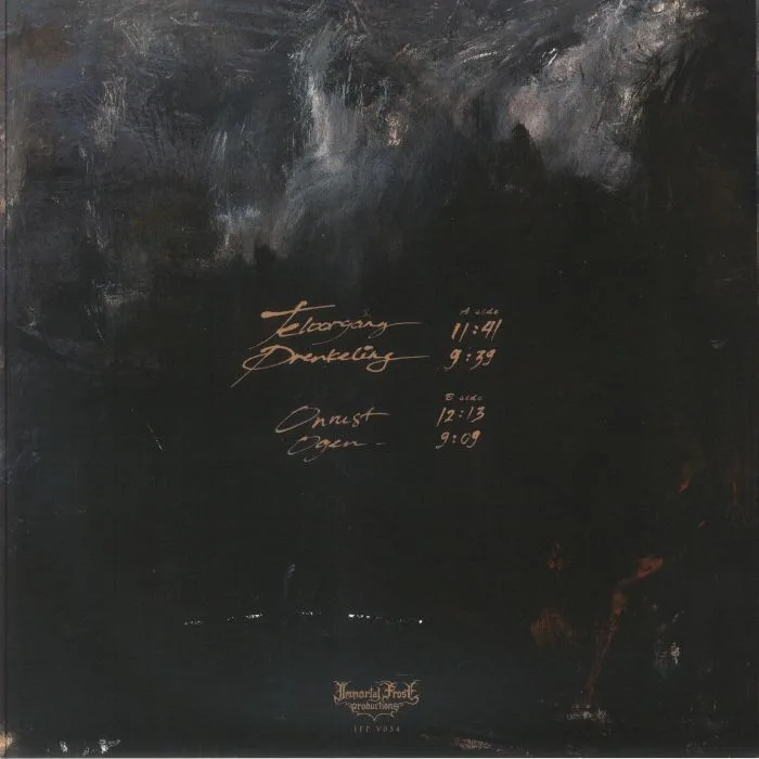 Back cover — DRAWN INTO DESCENT — Onrust