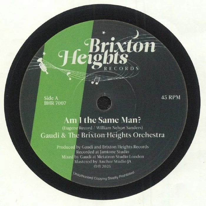Лицевая сторона обложки — GAUDI / THE BRIXTON HEIGHTS ORCHESTRA — Am I The Same Man?