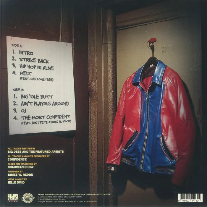 Back cover — BIG DESE / CONFIDENCE — Kool Moe Dese