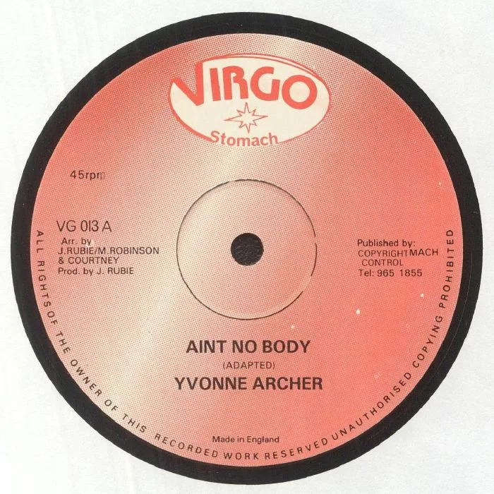 Front cover — Yvonne ARCHER — Ain't Nobody (reissue)