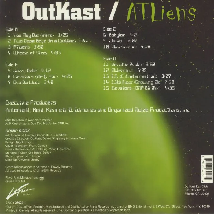 Back cover — OUTKAST — Atliens