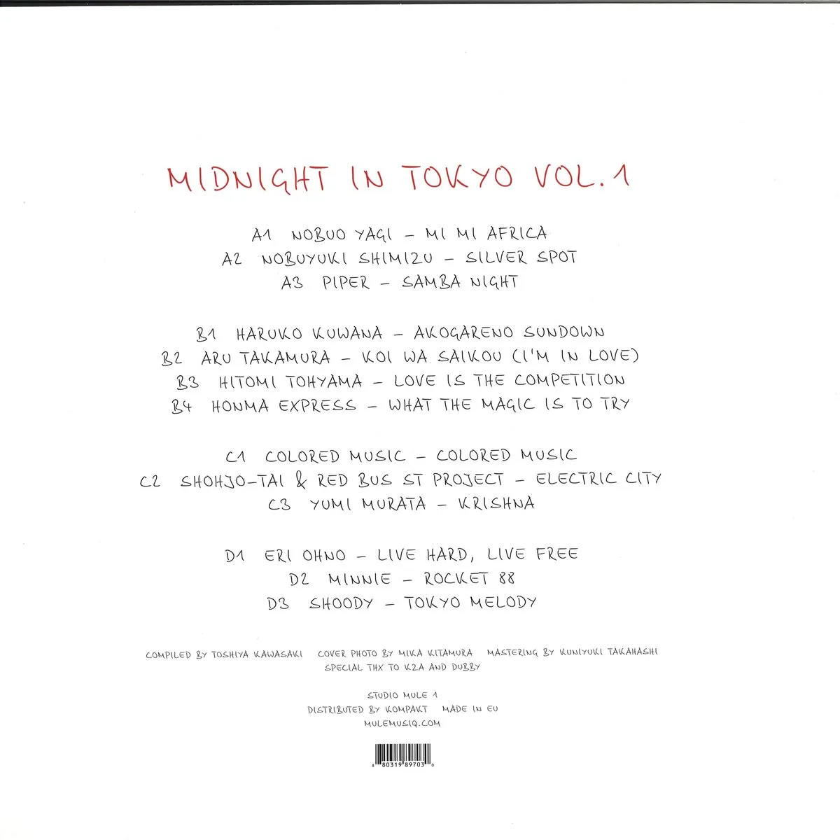 Back cover — Various — Midnight In Tokyo (2x12")