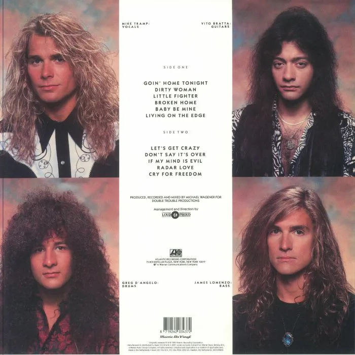 Обратная сторона обложки — WHITE LION — Big Game