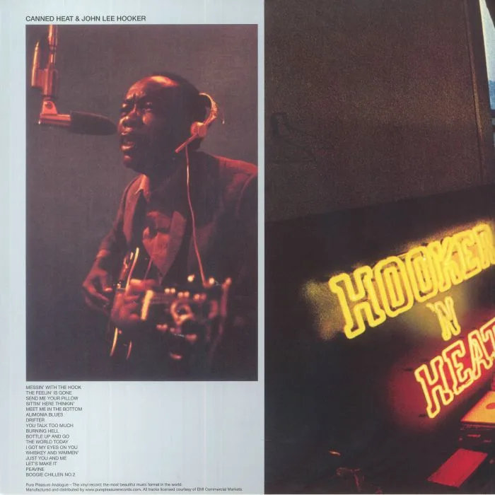Back cover — CANNED HEAT / JOHN LEE HOOKER — Hooker 'N Heat